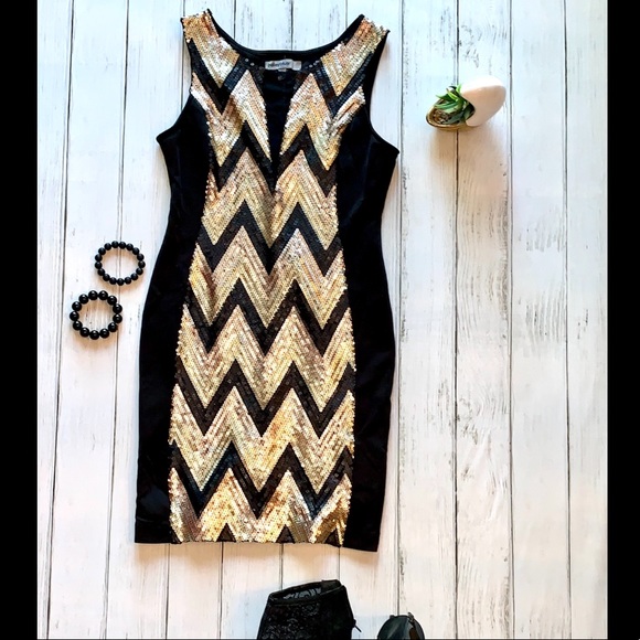 chevron sequin dress
